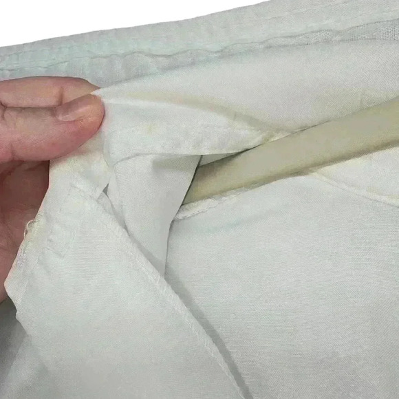 Vintage Classic Fashions Classic White Sheer Button Up Shirt Size 14 *Read* - Picture 10 of 16